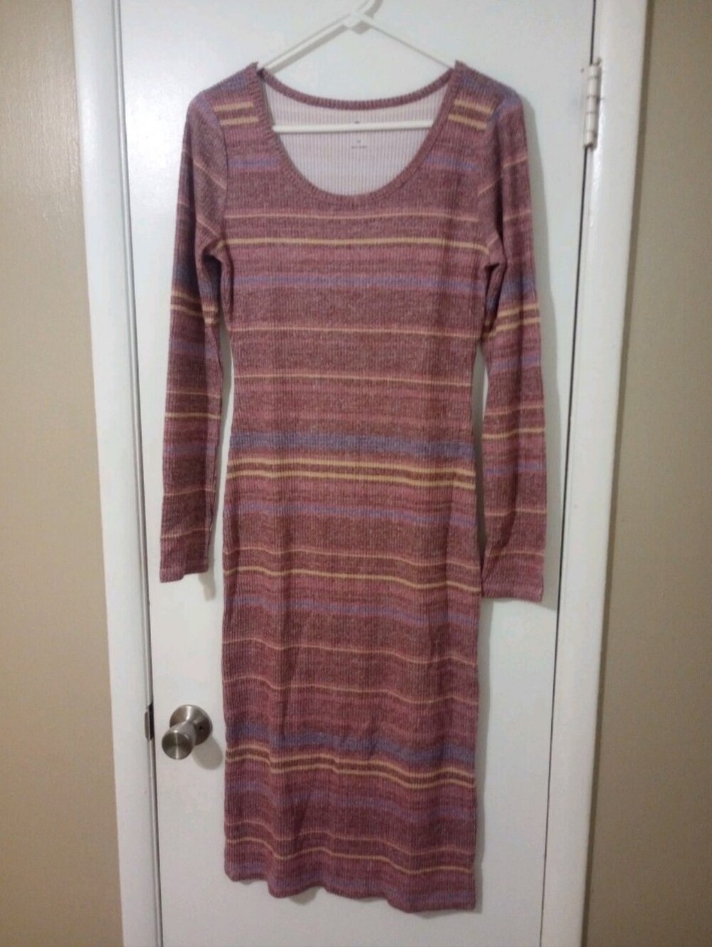 SO Striped Sweater Dress Medium